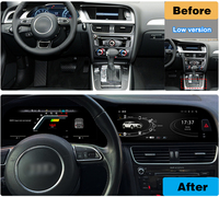 Écran double 12,3'' + 10,25'' pour Audi A4 A5 2009-2016, lecteur multimédia Android Carplay pour voiture, autoradio, moniteur LCD, tableau de bord