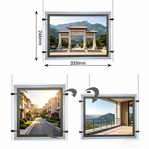 <b>A2</b> A3 A4 Single Side Slim Acrylic Crystal Led Movie <b>Poster</b> <b>Frame</b> Advertising Light Box Shop Signs - Product Image 1
