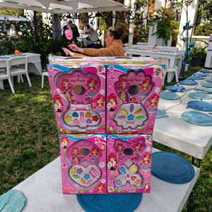 Jouet de <span class=keywords><strong>Maquillage</strong></span> en Forme de Cœur <span class=keywords><strong>Papillon</strong></span> Paon Couronne, Jeu d'Imitation en Plastique pour Enfants d'Âge Préscolaire - Product Image 6