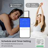 CNSKOU 16A Mini Interrupteur Intelligent WiFi+RF433mhz DIY Relais Module d'Automatisation Smart Life Alexa Google Home avec Fil Neutre 240VAC