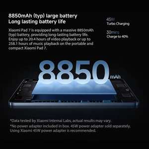 Versión Global Xiaomi Pad 7 AMD Turion, Pantalla de 10.1'', 144Hz, Cuatro Altavoces, Tablet con Batería de 8850mAh, Carga Turbo de 45W, 12GB - Product Image 5