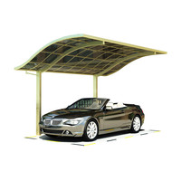 Grandes panneaux de toit en métal arqués, imperméables, pour garage de 3 voitures, avec protection UV et ignifuge, pour usage hôtelier