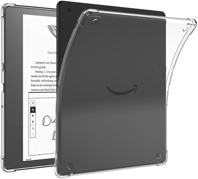 Clear Case for Kindle Scribe 2022 No Yellowing Drop Protection Slim Fit Case with Non-Slip TPU Bumper for Kindle Scribe 10.2"