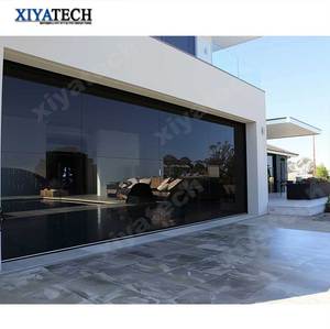 Portes <span class=keywords><strong>de</strong></span> <span class=keywords><strong>garage</strong></span> électriques automatiques en aluminium isolantes <span class=keywords><strong>de</strong></span> style moderne avec miroir en verre réfléchissant sans cadre Sunnysky - Product Image 1