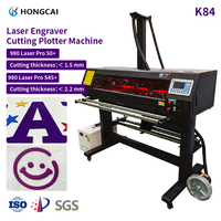 HONGCAI - Plotter de Corte y Grabado Láser Automático de Alta Precisión de 800 mm con Soporte para Vinilo Termotransferible