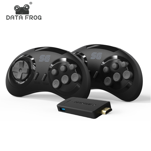 DATA FROG 4K TV Game Simulateur for Sega Mini HDMI-Compatible Stick Console 900 Games for Sega Genesis 16 Bit Retro Consoles