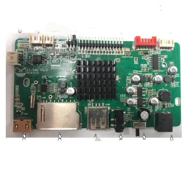 Media Player Motherboard 1080P High Quality Performance