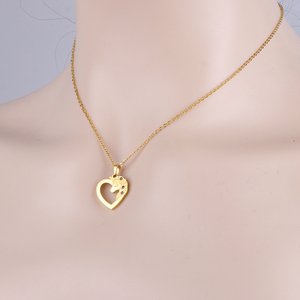 Collier pendentif licorne en or plaqué 304 316 avec zircon cubique, bijoux romantiques pour femmes à porter tous les jours - Product Image 4