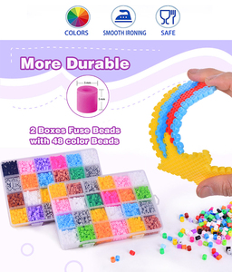 Kit de puzzle éducatif STEM avec perles en fer - Entraînement à la logique et développement de la motricité fine - Ensemble d'activités DIY avec perles à fusionner pour les ateliers scolaires - Product Image 5