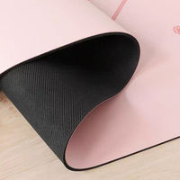 Tapis de yoga en caoutchouc naturel PU de 5mm de forme personnalisée antidérapante pour entraînement physique