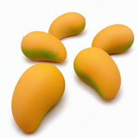 ZW Gesimuleerd Fruit Mango Rubber Knijp Speelgoed voor Stressverlichting 7-14 Jaar Grensoverschrijdende E-commerce Groothandel & Directe Verzending