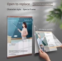 Cadre Photo A3 A4 A5 PVC Magnétique Autocollant, Présentoir Double Face pour Licence Commerciale et Affiche, Papier Magnétique
