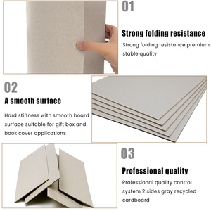 Bán buôn chuyên nghiệp 19 năm nhà máy Trung Quốc màu xám giấy Hội Đồng Quản Trị màu xám các tông sóng giấy 0.5mm - 4mm Độ dày - Product Image 4