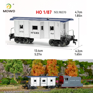 Modelo de vagó<span class=keywords><strong>n</strong></span> Gulf Guard Caboose a <span class=keywords><strong>escala</strong></span> HO 1:87 para diorama de ferrocarril, construcció<span class=keywords><strong>n</strong></span> de escenas y accesorios para coleccionistas de trenes - Product Image 3