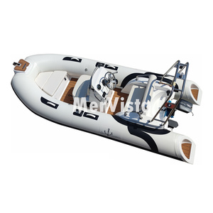 Bote Inflable RIB 390C con Casco de Fibra de Vidrio, Bote Inflable de PVC con Motor - Product Image 1