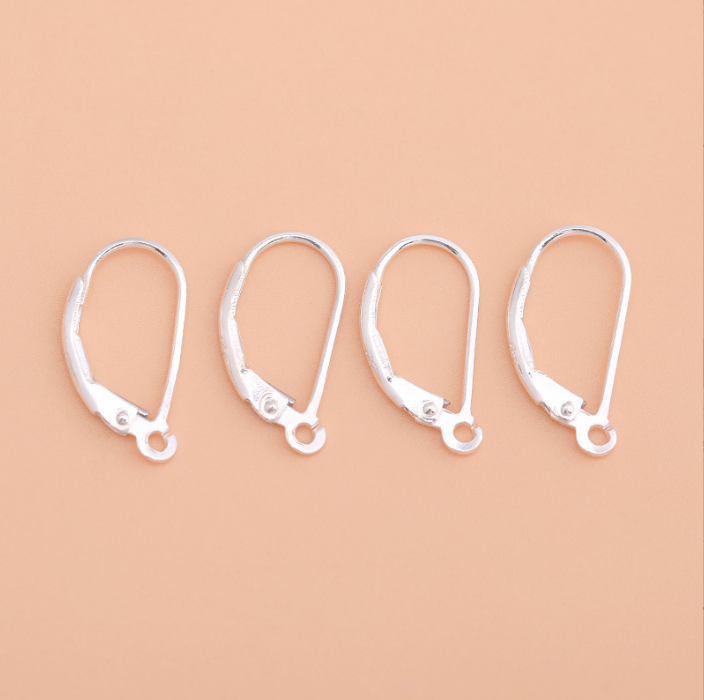 LIwan Plaza Jewelry Accessories Wholesale S925 Sterling Silver Earring  Hoops for DIY Women Earring