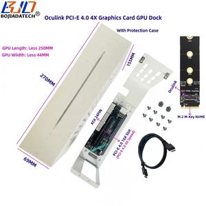 Dock per Scheda Grafica Esterna per Laptop, Adattatore GPU GEN4 PCI-E 4.0 4X, Case EGPU <span class=keywords><strong>M</strong></span>.<span class=keywords><strong>2</strong></span> NVME <span class=keywords><strong>M</strong></span>-Key, Cavo Dati Oculink SFF-8611 0.5M - Product Image 1