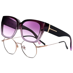 Nouveau Tr90 pilote optique cadres lunettes de soleil polarisées femmes Anti lumière bleue lunettes magnétique Clip sur lunettes pour hommes - Product Image 1