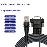 Cable de Escáner de Código de Barras RS232 Db9 Hembra de Alto Rendimiento, Cable Lector de Códigos QR RS232 a RJ45 RJ50 para Honeywell 1900 1200G 1300G