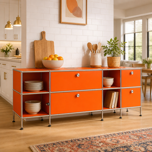 <span class=keywords><strong>Meuble</strong></span> <span class=keywords><strong>de</strong></span> rangement modulaire pour chambre et salle à manger, établi <span class=keywords><strong>de</strong></span> rangement contemporain en métal, organisateur d'atelier à structure en acier, mobilier sur mesure - Product Image 2