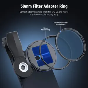 Transforma la Fotografía de tu Smartphone con la Lente Anamórfica Blue Streak 1.55x con Clip Universal de 17mm y Rosca de Filtro de 58mm - Product Image 6