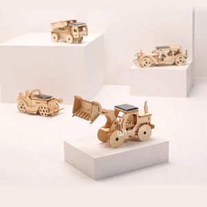 太陽光発電車 メカニカルSTEM科学キット 3Dパズル 木製 - Product Image 3