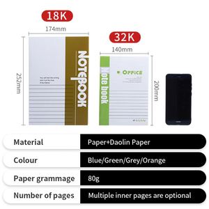 Cuaderno de Ejercicios Nuevo al por Mayor con Logotipo Personalizado, Cuaderno A5 de 18k para Estudiantes, Bloc de Notas para Oficina - Product Image 2