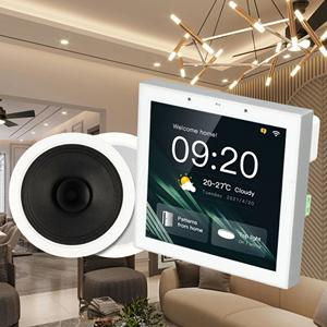 Tianlai 86W 4 inch màn hình cảm ứng hiển thị nhà <span class=keywords><strong>Stereo</strong></span> Khuếch đại đa chức năng treo tường thông minh ZigBee chuyển đổi - Product Image 1