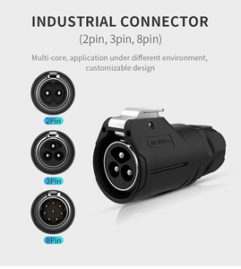Cnlinko Lp28 2 3 8 Pin 8 pin kết nối cao hiện tại 50A nam và nữ không thấm nước Docking hàng không cắm kết nối - Product Image 4