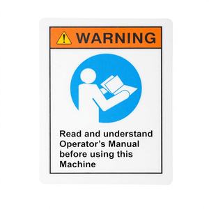 Autocollant adhésif personnalisé AGS M26, décalcomanie d'avertissement de sécurité pour machines industrielles, résistant aux rayures, imperméable, résistant à la chaleur, SOP - Product Image 1