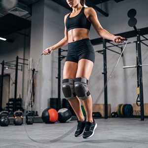 Rodilleras <span class=keywords><strong>de</strong></span> <span class=keywords><strong>Voleibol</strong></span>, Manga Antideslizante a Cuadros con Rodillera Remachada para Juego en Equipo y Entrenamiento <span class=keywords><strong>de</strong></span> Jóvenes Chicas - Product Image 5