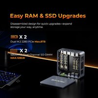 GMKtec M6 Ultra AMD R5 7640HS Gaming Mini PC 6-core 12-thread 32GB DDR5 1TB SSD Computer PC Mini Computer Gaming Desktop PC