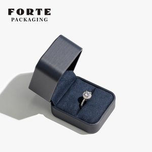 Grande conjunto jóias caixa de jóias forte escovado couro com logotipo personalizável - Product Image 2