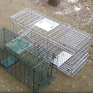 93x35x30 cm जस्ती बंधनेवाला मानवीय पशु जाल पिंजरे - Product Image 5
