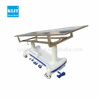 Chariot mortuaire portable en acier inoxydable, prix du fabricant, autopsie hydraulique, table d'embaumement funéraire