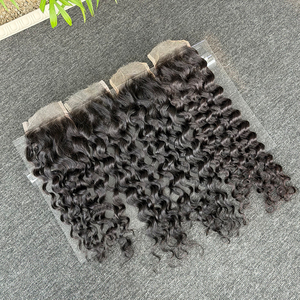 Extensions de cheveux humains vierges Remy à ondulations naturelles de 14, 16, 18, 20 pouces, avec fermetures en dentelle HD 4x4, 100% vierges bruts non traités - Product Image 3