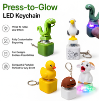Nouveau jouet anti-stress LED Anime, animal à presser lumineux, nouveauté, jouet sensoriel, cadeau pour enfants et adultes, décoration de bureau