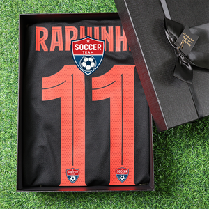 Camiseta de Fútbol Personalizada al por Mayor de Alta Calidad, 100% Poliéster Ecológico, Temporada Tailandesa 2024-2025, para Aficionados de Equipos Visitantes # 11 Jugadores - Product Image 1