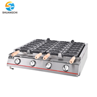 Nouvelle machine à gaufres Taiyaki en forme de poisson coréenne, revêtement antiadhésif, commerciale, 2 plaques, 6 machines à gaufres croustillantes en forme de poisson, machine à gâteaux, nourriture