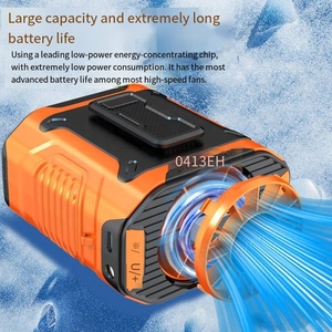 Large Capacity Durable Built-in Battery Waist Fan Equipped With Practical Universal Type C Charging <strong>Interface</strong> - Product Image 2
