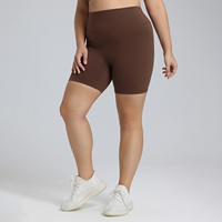 Shorts de yoga taille haute personnalisés avec logo, pour femmes, pour le sport en plein air, la course à pied et la remise en forme
