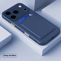Étui de téléphone portable antichoc en TPU souple avec porte-cartes intégré pour iPhone 18 17 16 15 14 13 12 Pro Max – Populaire