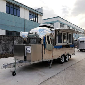 480x210cm (15 '9 "X 6' 11") barbacoa <span class=keywords><strong>pollo</strong></span> frito patatas fritas hamburguesa 1960s estilo remolque de comida de acero inoxidable - Product Image 1