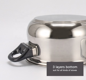 Set di Pentole in Acciaio Inox da 12 Pezzi, Resistenti, Compatibili con Induzione, Adatte al Forno e Lavabili in Lavastoviglie, con Coperchi in Vetro, Multi-Pentola per Casa - Product Image 3