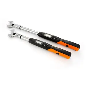 Digital Torque wrench spanner with interchangeable ratchet adjustable open end head 1.5 to 30 135 200 340N/m spanner