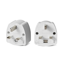 Adaptateur de voyage certifié BS8546, prise américaine vers britannique, 13A avec fusible, 250V, prise américaine de type A/B vers prise britannique à 3 broches, pour les voyages et la vente au détail