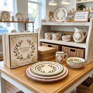 Juego de Platos de Cerámica con Diseño Floral Vintage Francés, Juego de Platos de Porcelana para Bodas, <span class=keywords><strong>Vajilla</strong></span> para Restaurantes, Venta al por Menor - Product Image 6