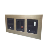 Panneau de commande en aluminium directement de l'usine, panneau de contrôle d'accès et de reconnaissance faciale avec traitement de plaque en aluminium anodisé