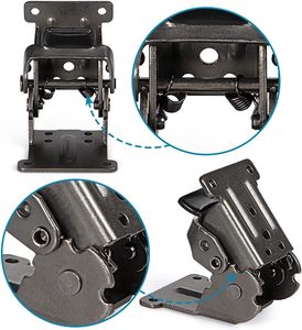 90 180 Degree Self Locking <b>Folding</b> Hinge Thickened Cold Rolled Steel Soft Closing Hinge For Coffee <b>Table</b> <b>Dining</b> Chair Bed Leg - Product Image 3