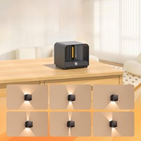 Capteur rechargeable réglable vers le haut et vers le bas 120 degrés lampe murale LED intérieure extérieure applique murale LED étanche